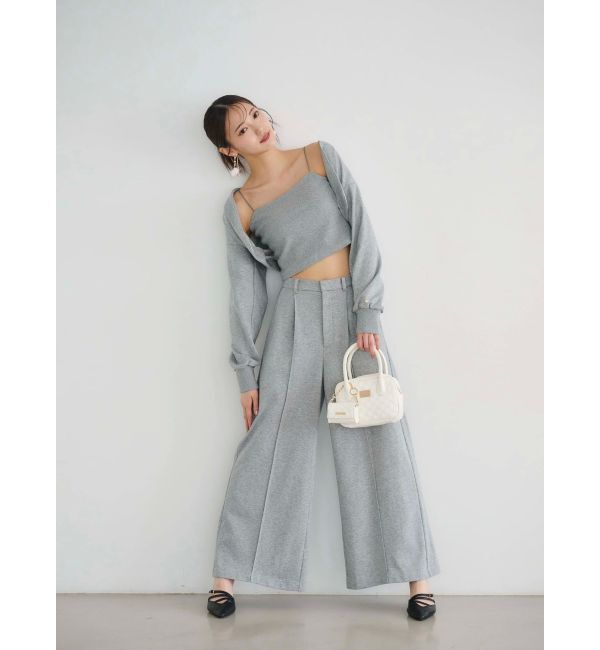 MERCURYDUO「【WEB限定】裏毛キャミアンサンブル」|Tシャツ・カットソー|