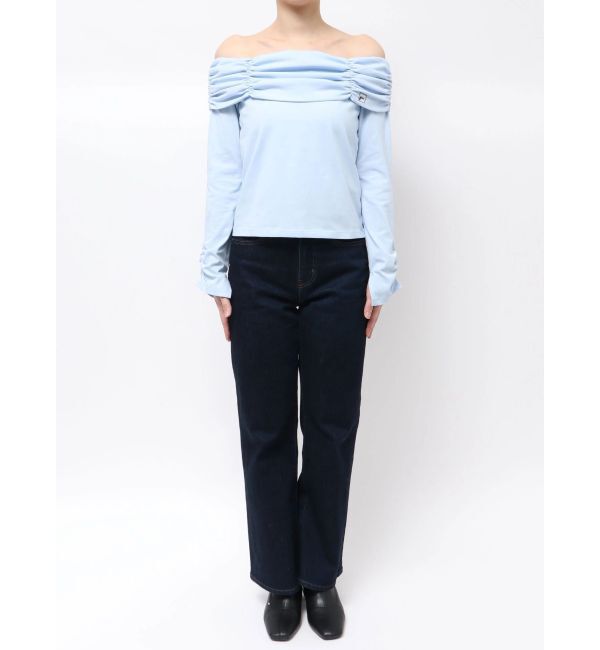 MERCURYDUO「【FILA別注】裏毛オフショルトップス」|Tシャツ・カットソー|