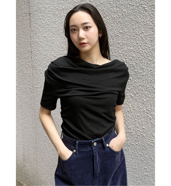 MURUA「ドレープワンショルダートップス」|Tシャツ・カットソー|