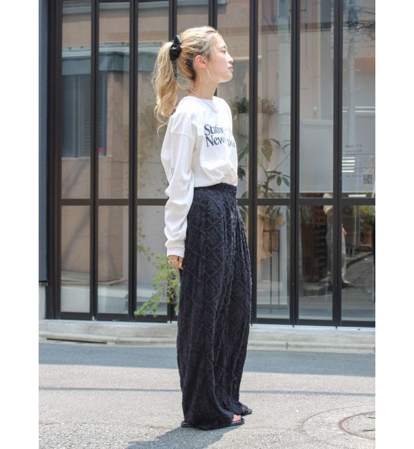 Ungrid「カラーロゴロングスリーブTee」|Tシャツ・カットソー|