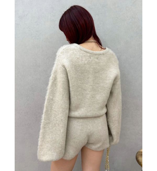 EVRIS「bijouシャギーニットロンパース」|オールインワン|