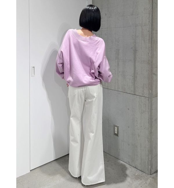 GYDA「ハイウエスト ダメージカラー ワイドパンツ」|その他|