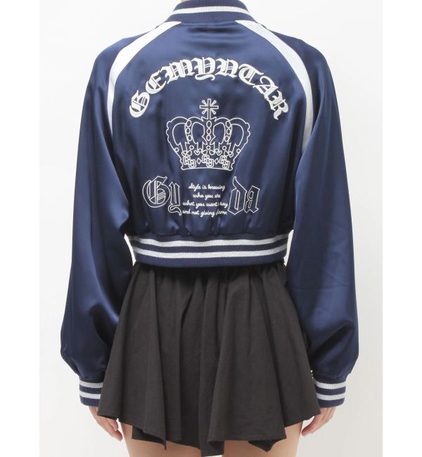 GYDA「BACK GYDA logo Shortブルゾン」|ブルゾン・スタジャン|