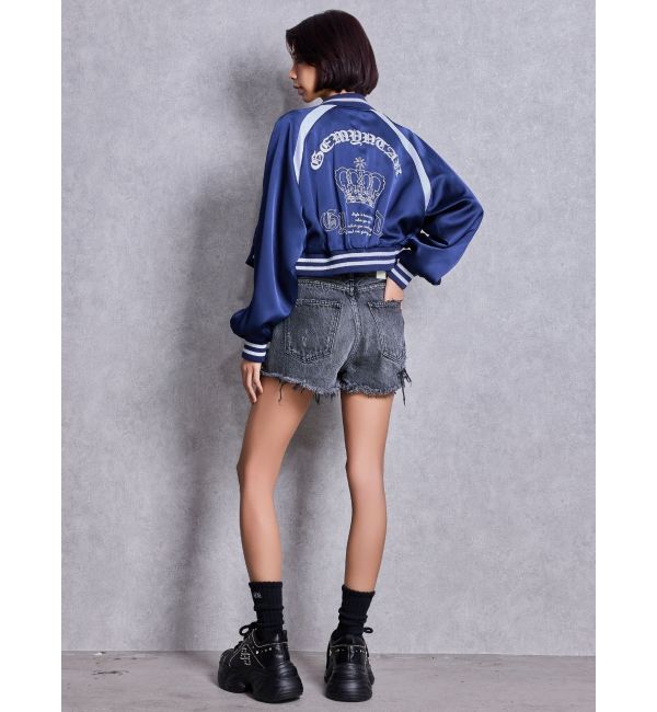 GYDA「BACK GYDA logo Shortブルゾン」|ブルゾン・スタジャン|