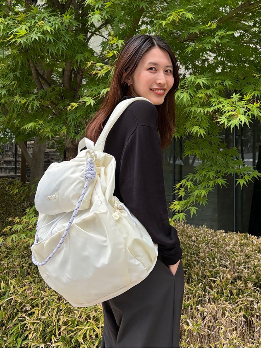 emmi atelier「【ONLINE限定カラーあり】マルチユースバックパック」|リュック|