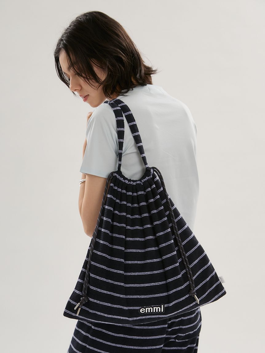 emmi atelier「emmiロゴパイルスクエア2wayショルダーバッグ」|ショルダー・メッセンジャー|
