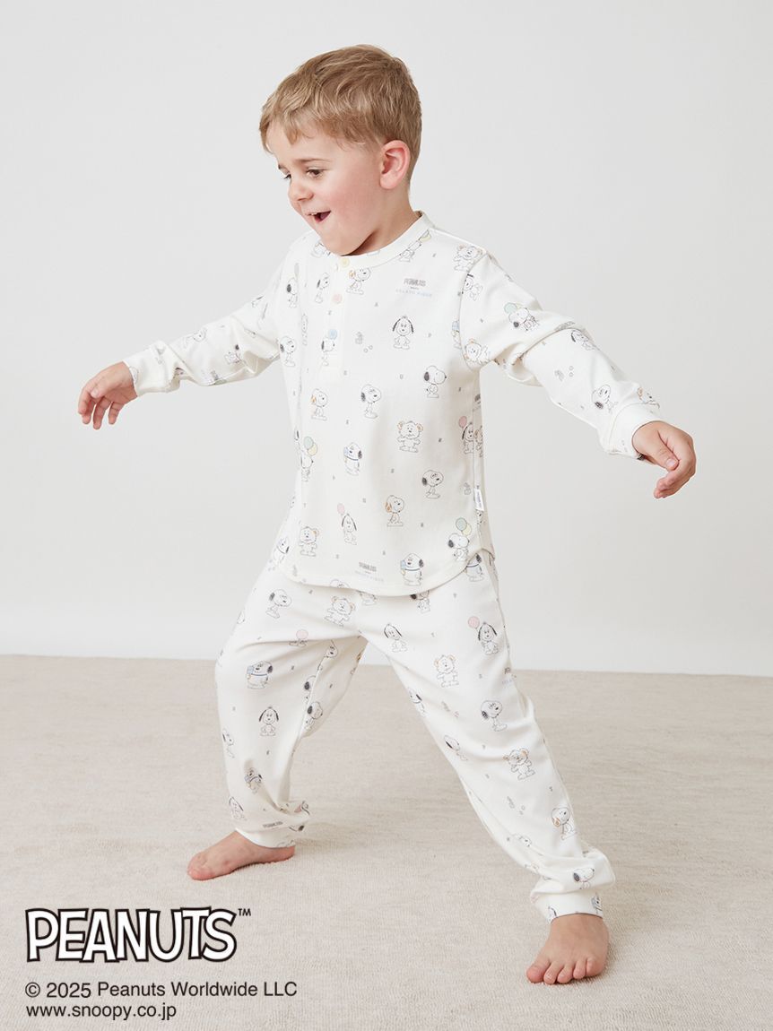 GELATO PIQUE KIDS & BABY「【PEANUTS PUPPIES】【KIDS】総柄ロングパンツ」|ルームウェア|