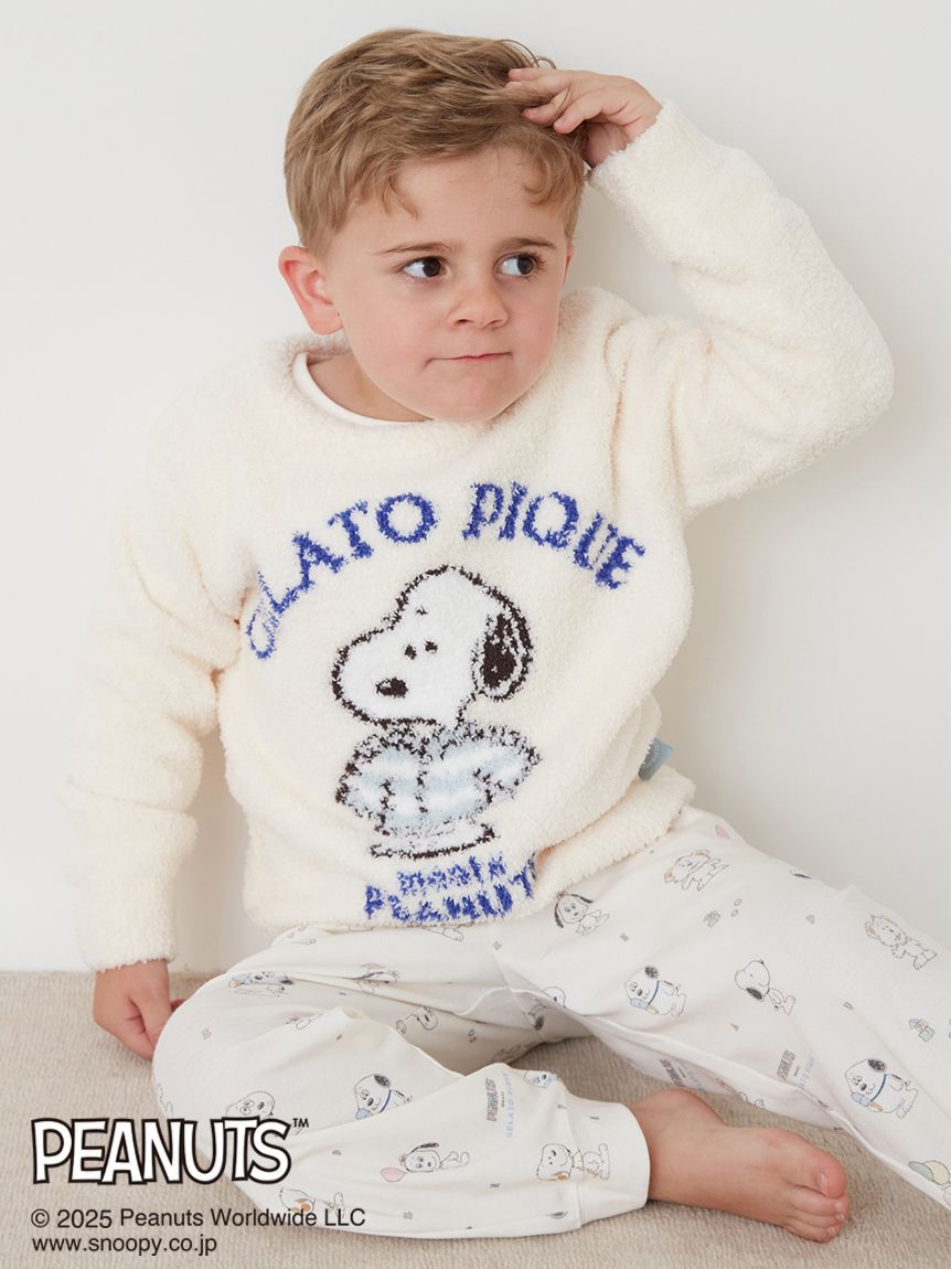 GELATO PIQUE KIDS & BABY「【PEANUTS PUPPIES】【KIDS】総柄ロングパンツ」|ルームウェア|