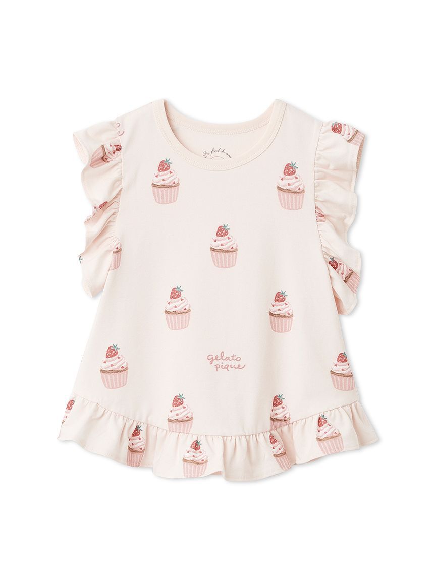 GELATO PIQUE KIDS & BABY「【KIDS】カップケーキ柄Tシャツ」|ルームウェア|
