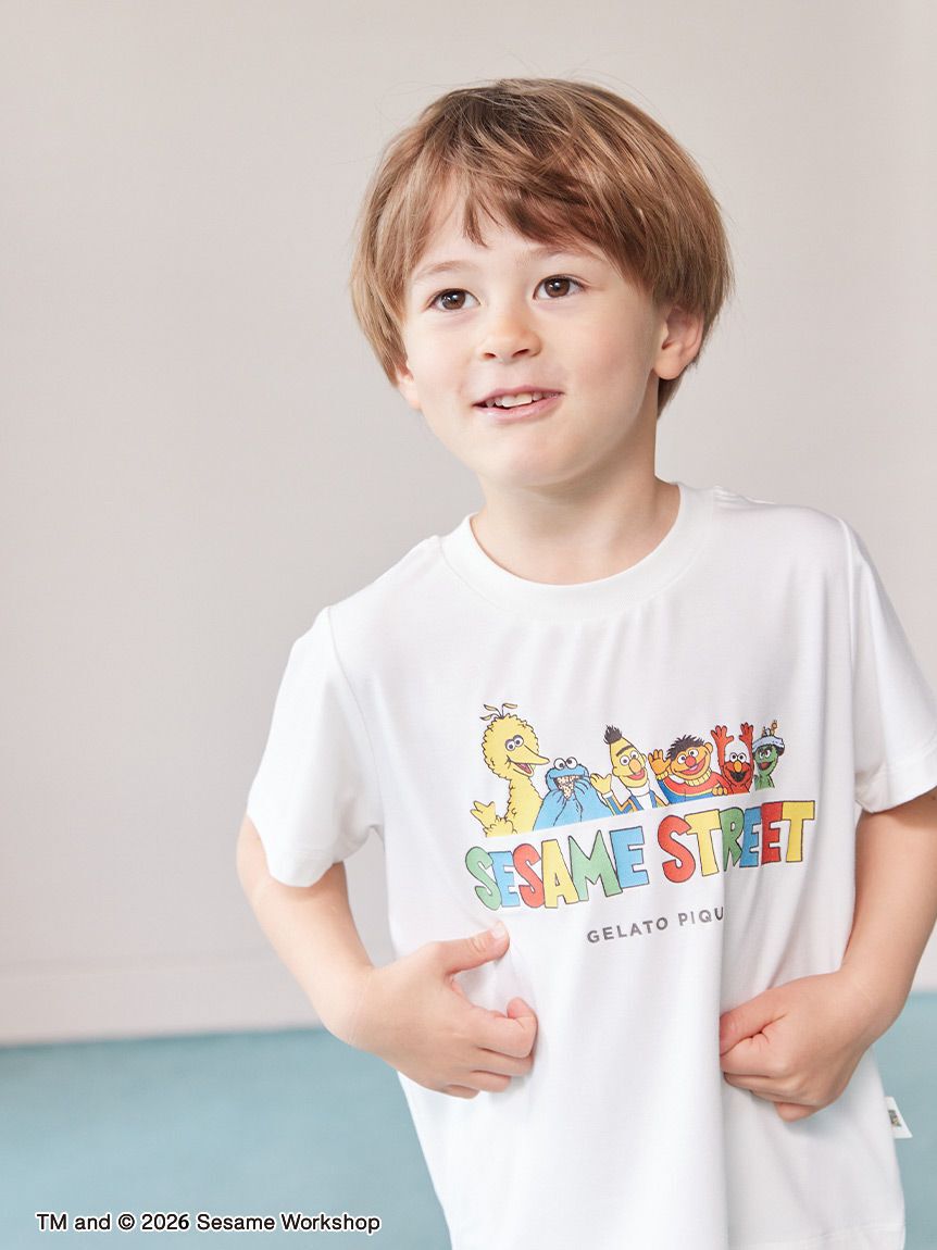 GELATO PIQUE KIDS & BABY「【SESAME STREET】【KIDS】ワンポイントTシャツ」|ルームウェア|