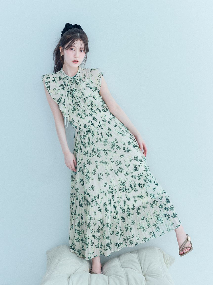 SNIDEL「【販路限定サイズあり】Sustainableフリルワンピース」|ワンピース|GRN