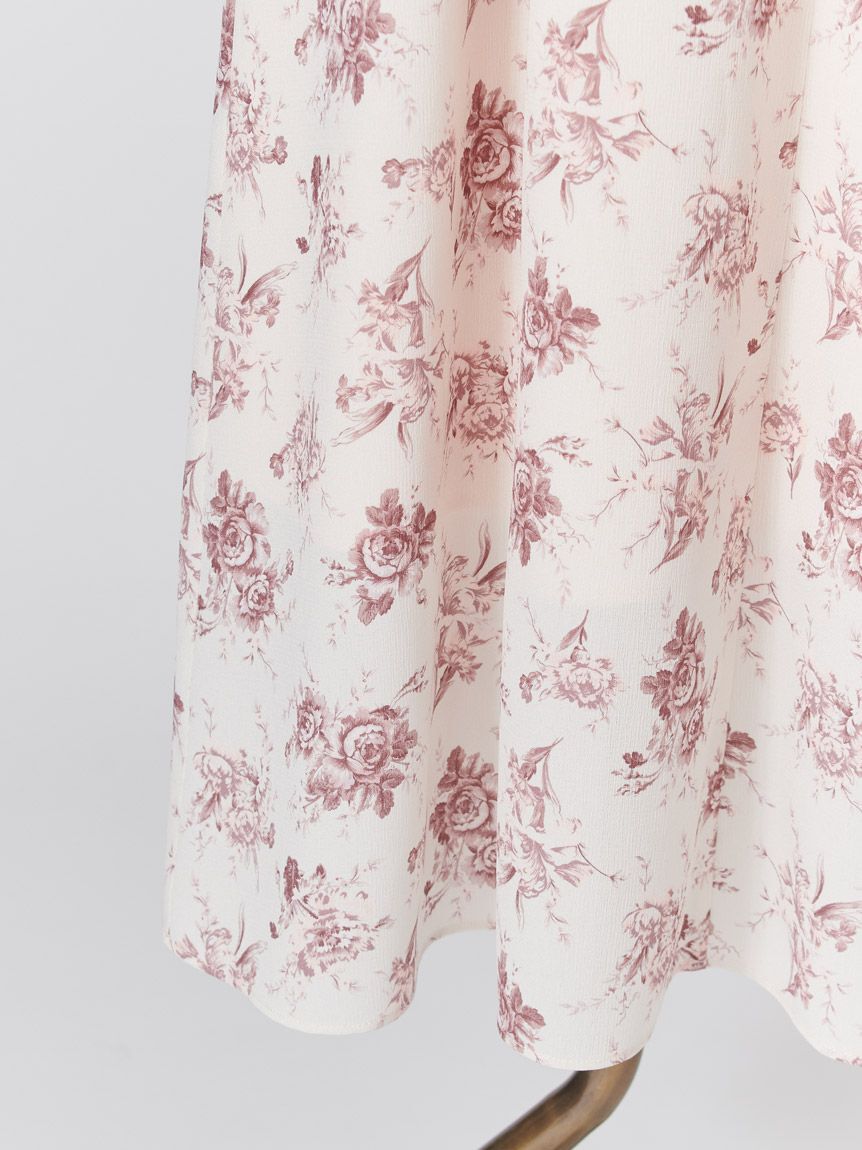 SNIDEL「【WEB限定/ROSE Collection】ROSEプリントワンピース」|ワンピース|