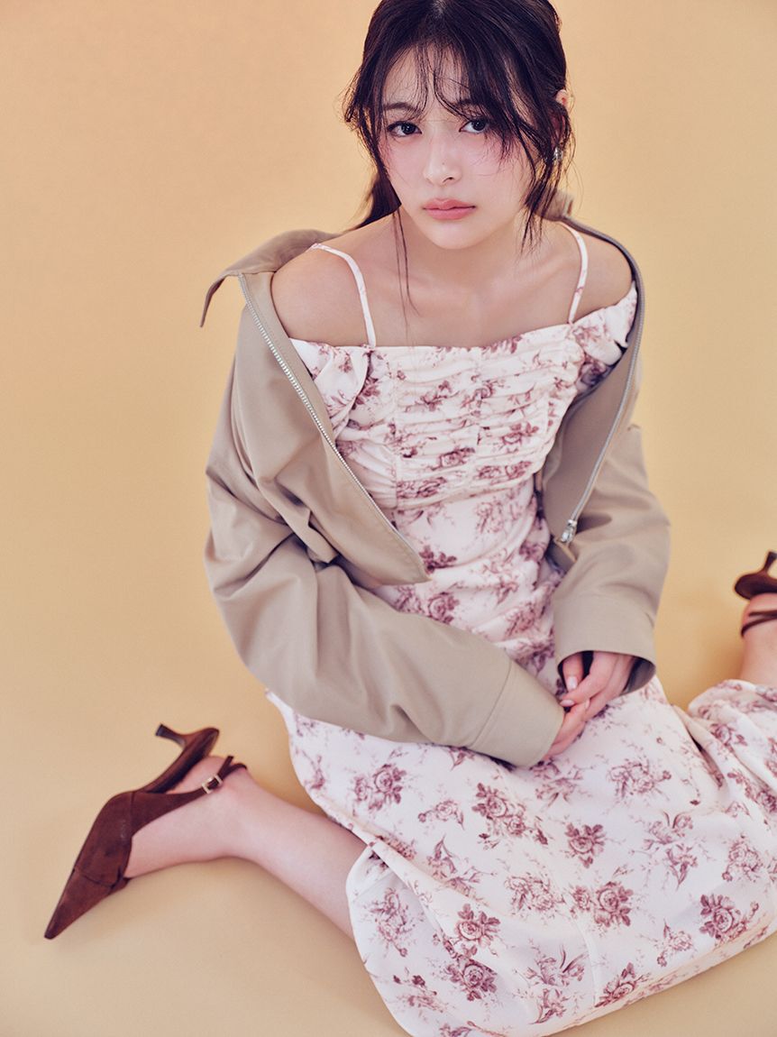 SNIDEL「【WEB限定/ROSE Collection】ROSEプリントワンピース」|ワンピース|