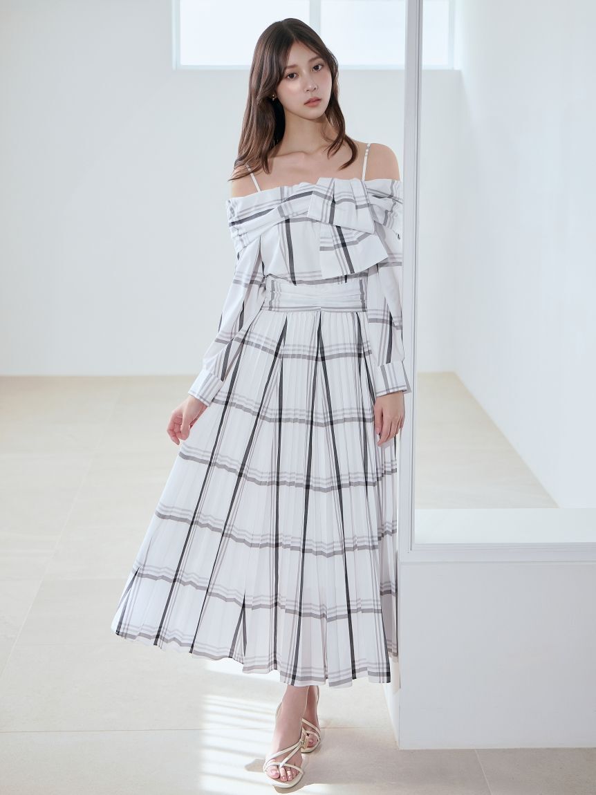 SNIDEL「ビッグリボンシャツワンピース」|ワンピース|CHECK
