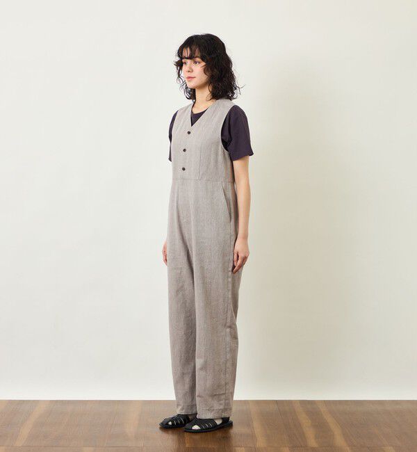 MACKINTOSH PHILOSOPHY「GREY LABEL リネンコットンヘリンボン　ジャンプスーツ」|ワンピース|