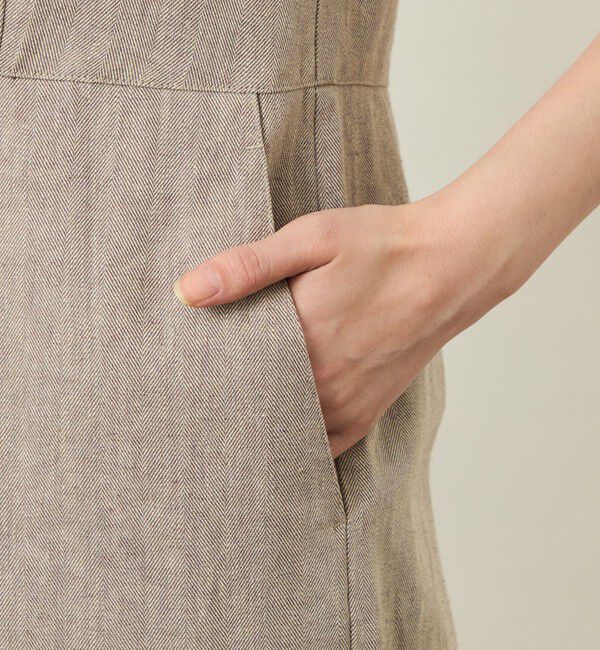 MACKINTOSH PHILOSOPHY「GREY LABEL リネンコットンヘリンボン　ジャンプスーツ」|ワンピース|