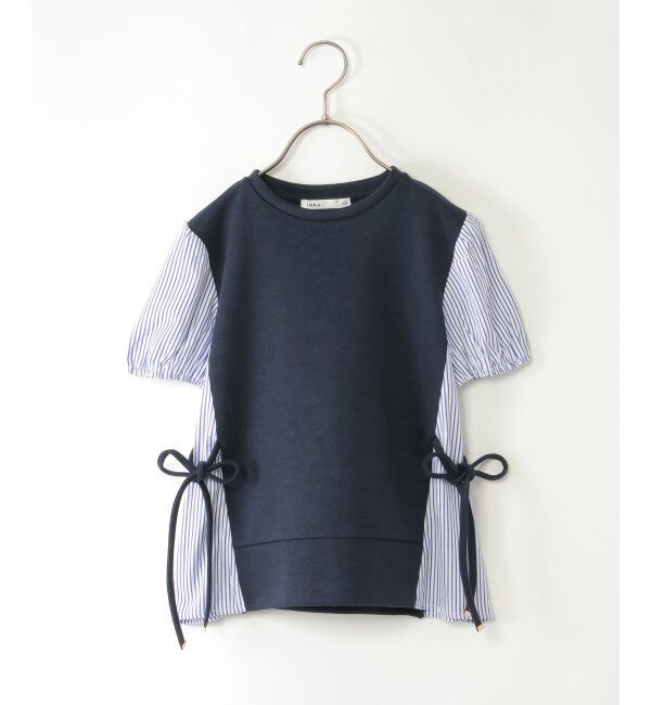 ikka kids「【親子おそろい】袖切り替えレイヤードプルオーバー（120~160cm）」|Tシャツ・カットソー|ネイビー