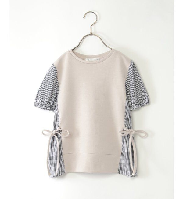 ikka kids「【親子おそろい】袖切り替えレイヤードプルオーバー（120~160cm）」|Tシャツ・カットソー|ベージュ