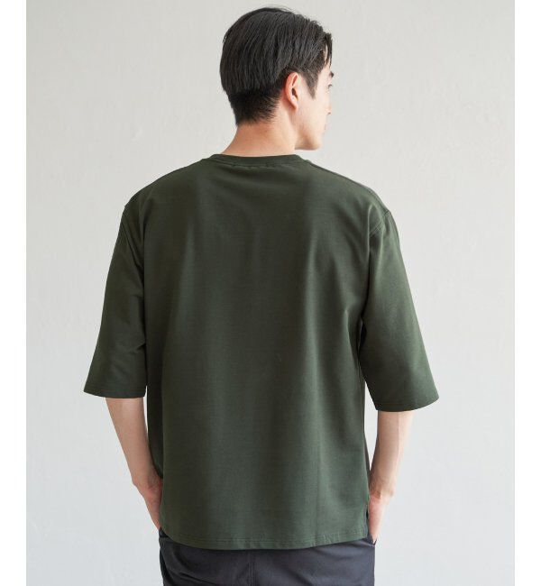 ikka「インレイ７ブポケットプリントＴ」|Tシャツ・カットソー|
