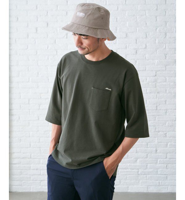 ikka「インレイ７ブポケットプリントＴ」|Tシャツ・カットソー|