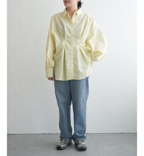VENCE share style「ブロードウエストタックシャツ」|シャツ・ブラウス|