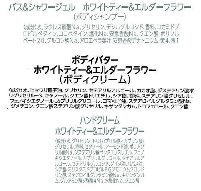 THE BODY SHOP「ボディケアギフト ホワイトティー＆エルダーフラワー」|キット・セット|