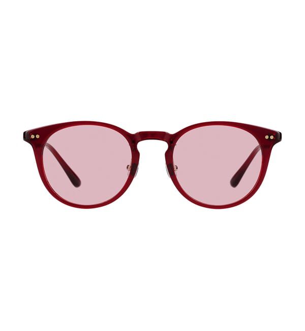  「ボストン型 サングラス | カラーレンズ 太縁フレーム おしゃれ 紫外線対策 UVカット TREND SUNGLASSES」|サングラス|ブラウン1