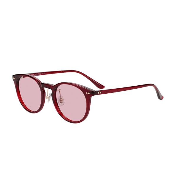  「ボストン型 サングラス | カラーレンズ 太縁フレーム おしゃれ 紫外線対策 UVカット TREND SUNGLASSES」|サングラス|