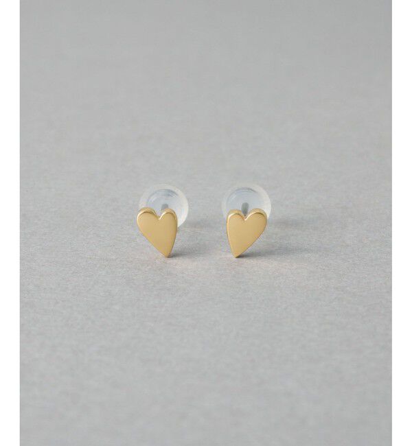 ete「ハート ピアス」|ピアス|イエローゴールド