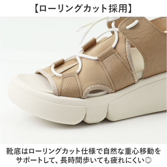 BACKYARD FAMILY「リゲッタ サンダル 通販 日本製 レディース 厚底 レースアップサンダル コンフォートサンダル」|サンダル|