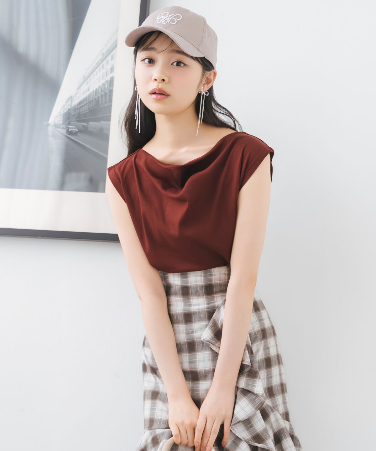 WILLSELECTION「ドレープデザインカットトップス」|Tシャツ・カットソー|