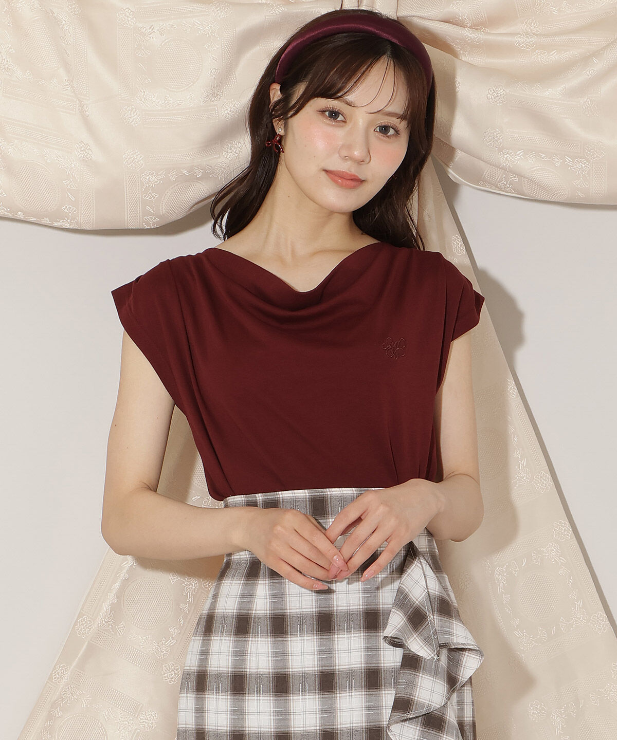 WILLSELECTION「ドレープデザインカットトップス」|Tシャツ・カットソー|