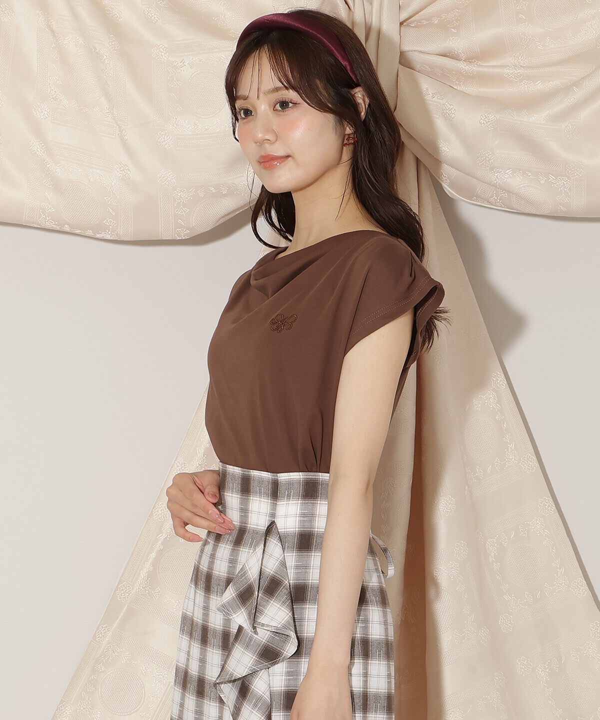 WILLSELECTION「ドレープデザインカットトップス」|Tシャツ・カットソー|