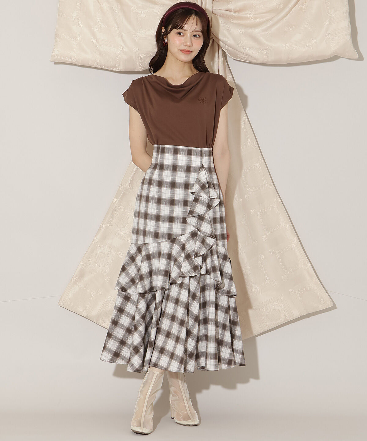 WILLSELECTION「ドレープデザインカットトップス」|Tシャツ・カットソー|