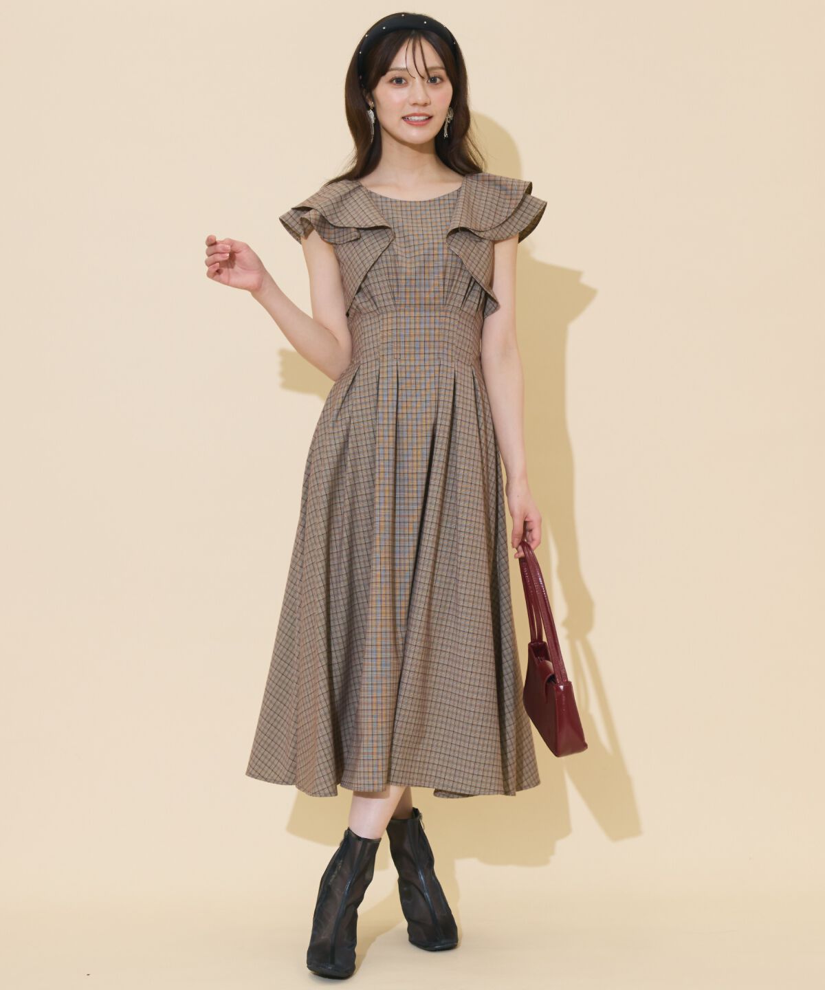 WILLSELECTION「ラッフルスリーブバックリボンワンピース」|ワンピース|