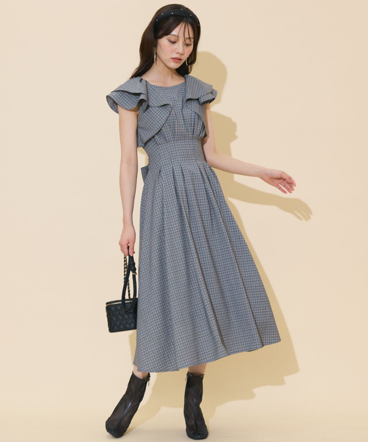WILLSELECTION「ラッフルスリーブバックリボンワンピース」|ワンピース|