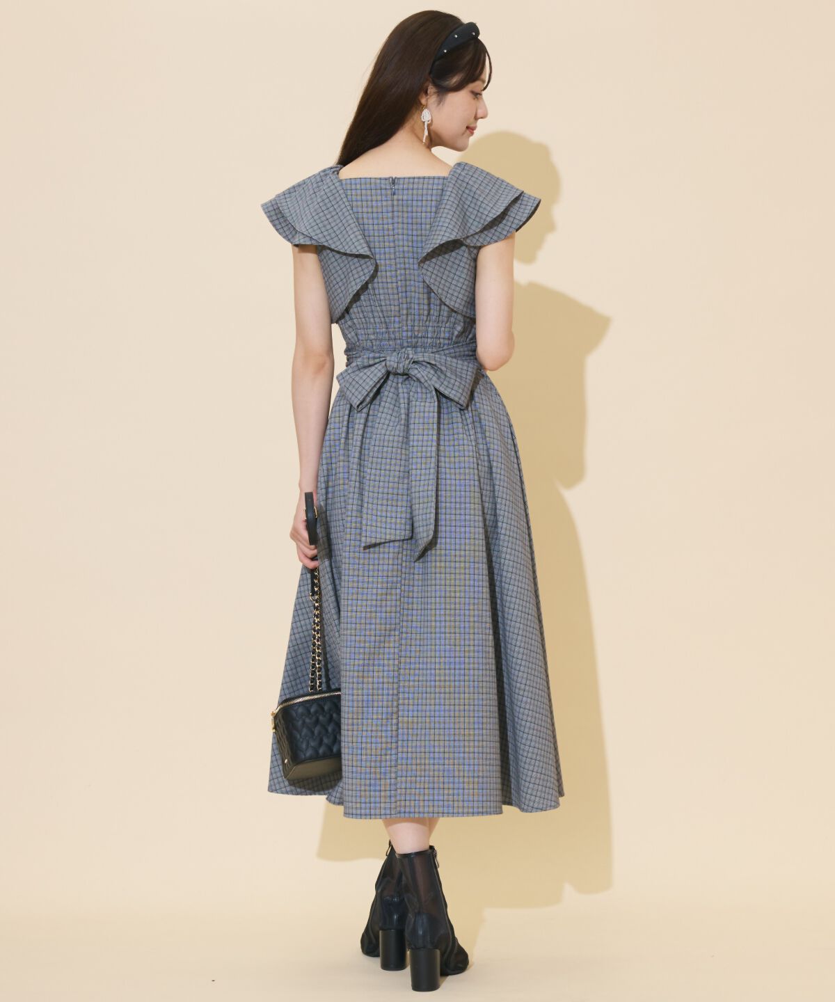 WILLSELECTION「ラッフルスリーブバックリボンワンピース」|ワンピース|
