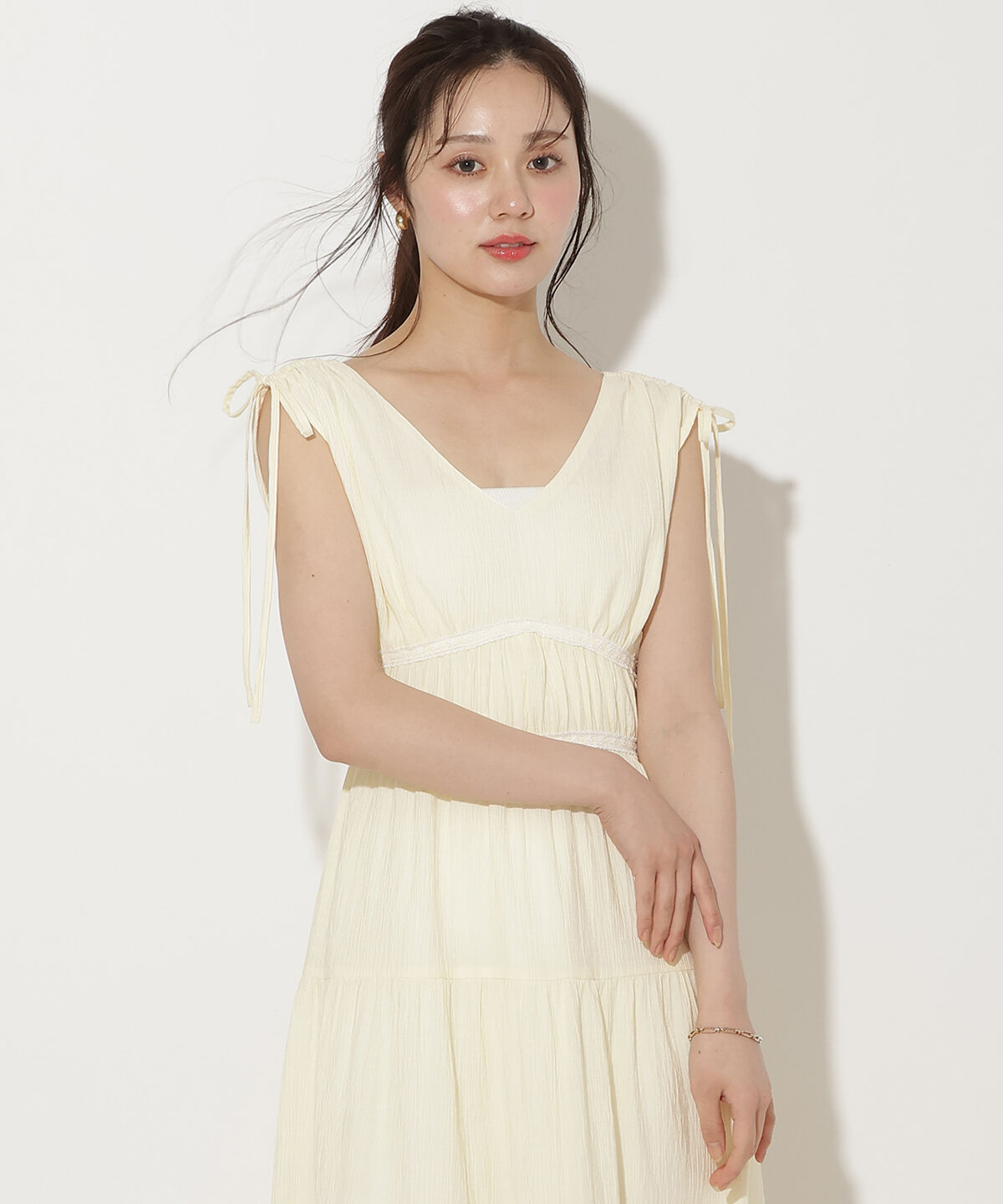 WILLSELECTION「ドロストショルダーティアードワンピース」|ワンピース|
