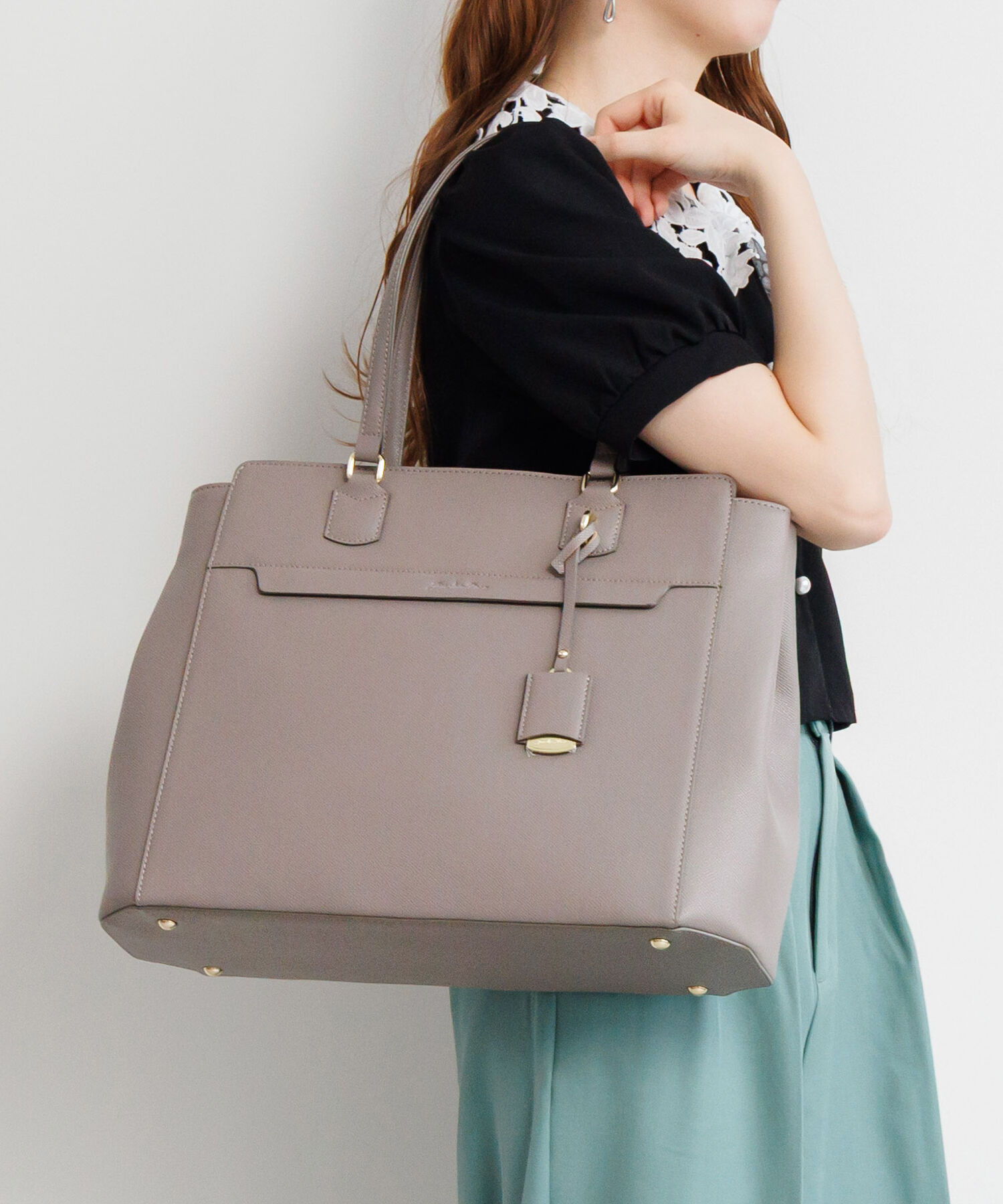 Jewelna Rose「ジュエルナローズ リモハピ トートバッグ A4サイズ PC収納 通勤 リモートワーク 15.6インチ 10771」|トートバッグ|