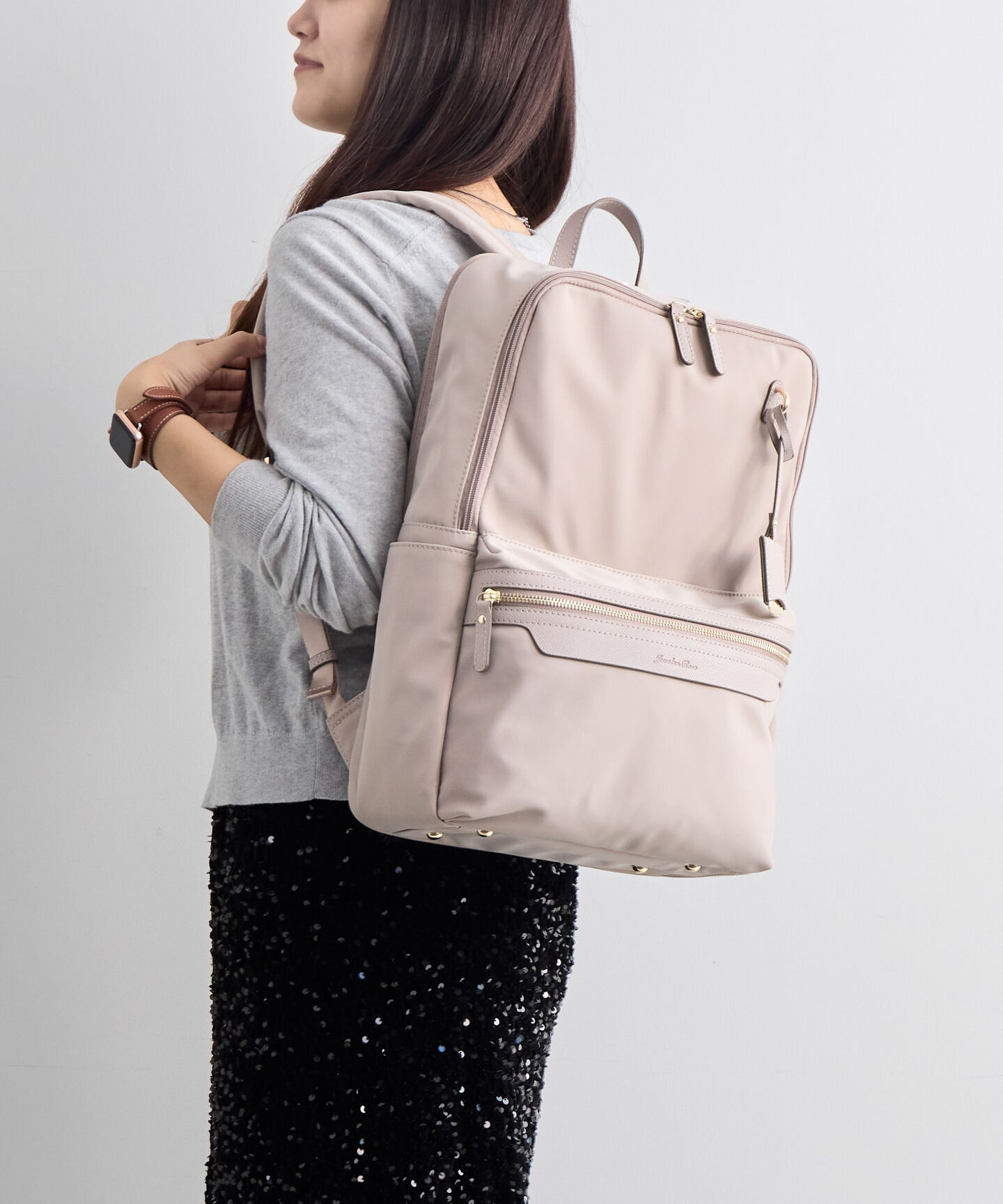 Jewelna Rose「ジュエルナローズ リモハピ リュックサック A4 PC収納 通勤  15.6インチ 10772」|リュック|