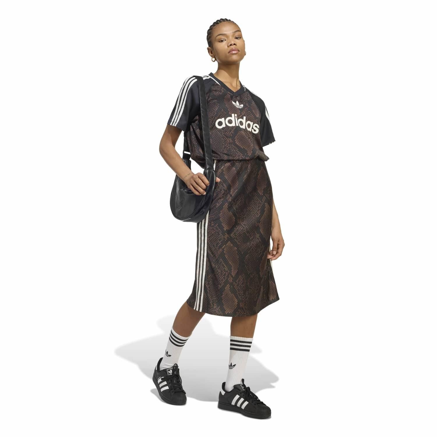 adidas「【ADIDAS ｳｪｱ】W SNAKE SATIN SS JERSEY(GFX IN」|Tシャツ・カットソー|