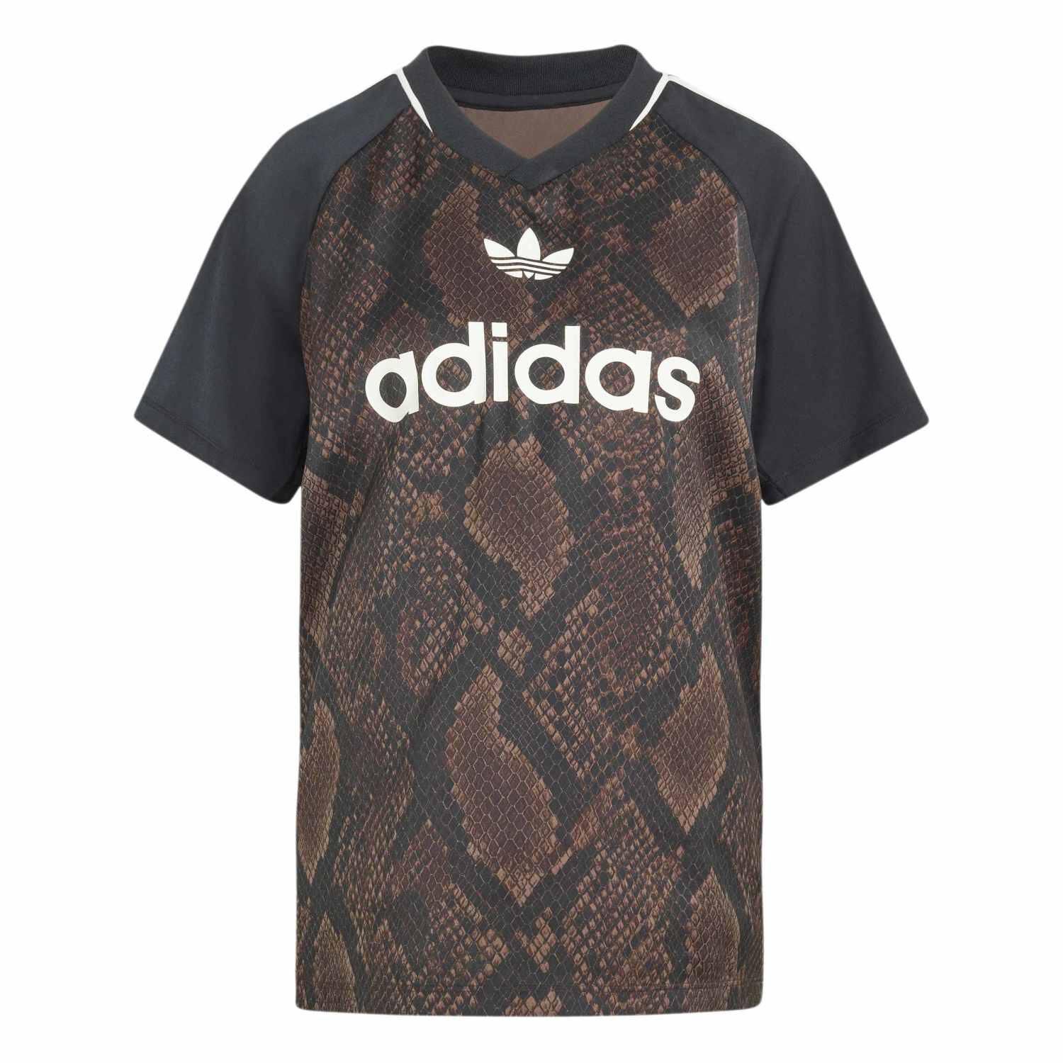 adidas「【ADIDAS ｳｪｱ】W SNAKE SATIN SS JERSEY(GFX IN」|Tシャツ・カットソー|
