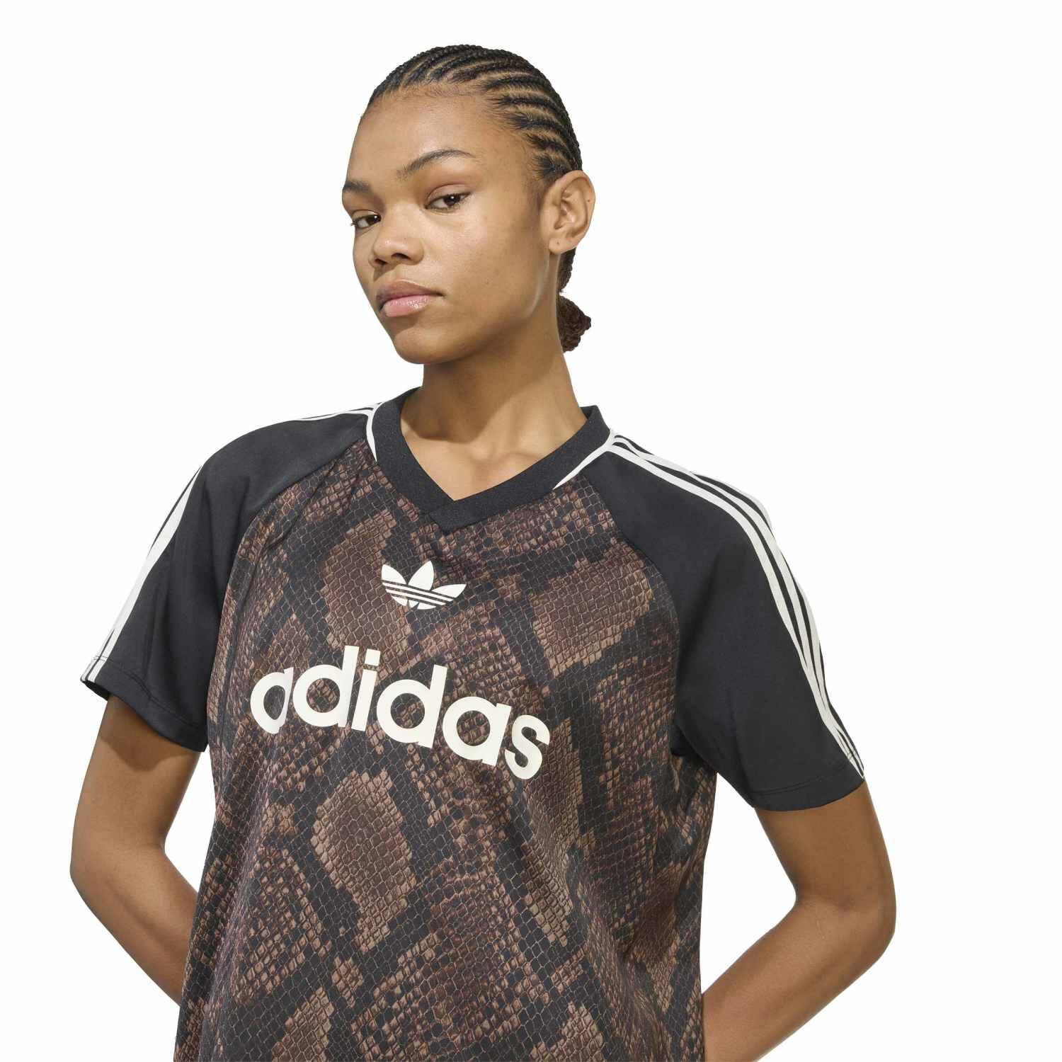 adidas「【ADIDAS ｳｪｱ】W SNAKE SATIN SS JERSEY(GFX IN」|Tシャツ・カットソー|