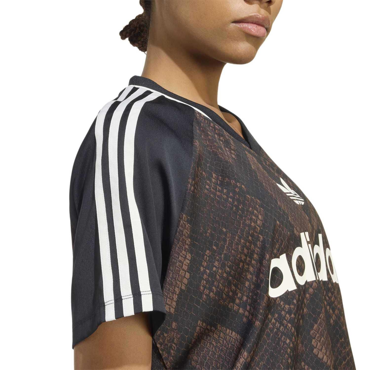 adidas「【ADIDAS ｳｪｱ】W SNAKE SATIN SS JERSEY(GFX IN」|Tシャツ・カットソー|