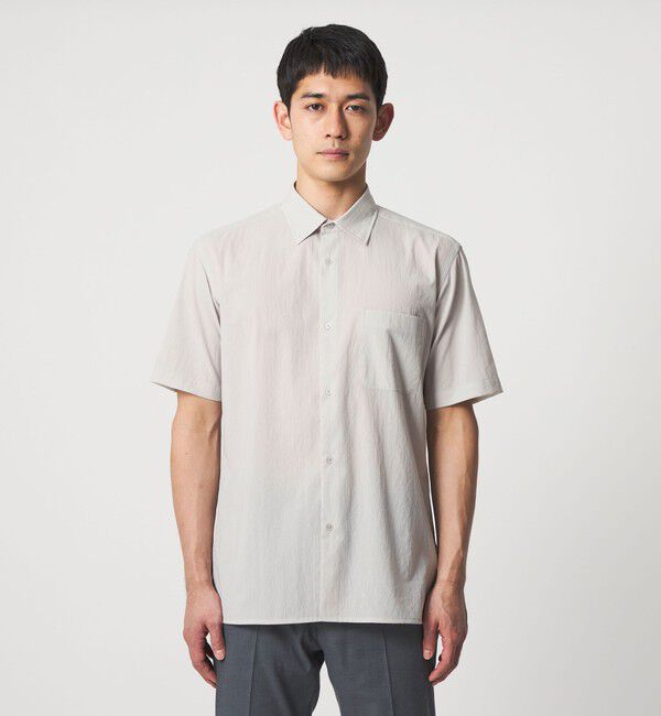 UNITED ARROWS「ショートスリーブ レギュラーカーラーシャツ UA COZY ヨコストレッチ 撥水」|シャツ・ブラウス|