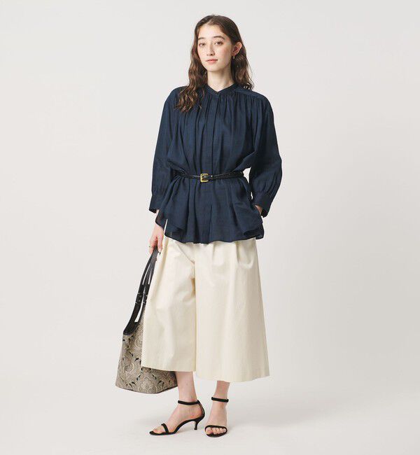 UNITED ARROWS「ラミー バンドカラー シャツ ‐ウォッシャブル‐」|シャツ・ブラウス|