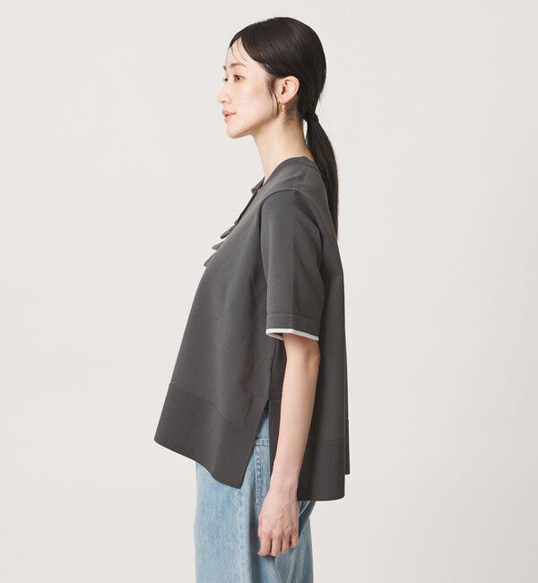 ミニマル フリル ショートスリーブ ニット（UNITED ARROWS）｜ルミネの