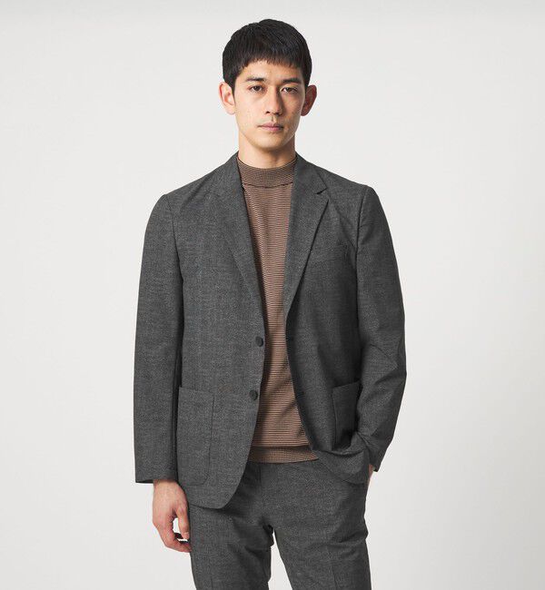 UNITED ARROWS「COOL DOTS プリント シングル 2ボタン テーラードジャケット UA COZY ウォッシャブル 2WAYストレッチ」|テーラードジャケット|