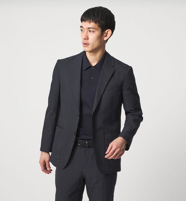 UNITED ARROWS「COOL DOTS プリント シングル 2ボタン テーラードジャケット UA COZY ウォッシャブル 2WAYストレッチ」|テーラードジャケット|