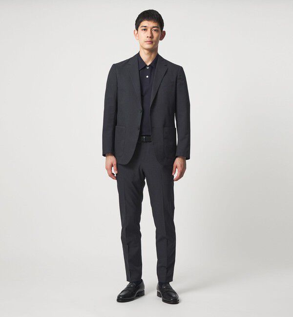 UNITED ARROWS「COOL DOTS プリント シングル 2ボタン テーラードジャケット UA COZY ウォッシャブル 2WAYストレッチ」|テーラードジャケット|